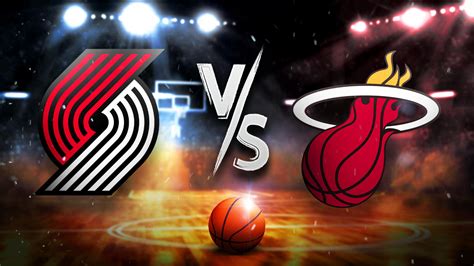 blazers heat prediction.